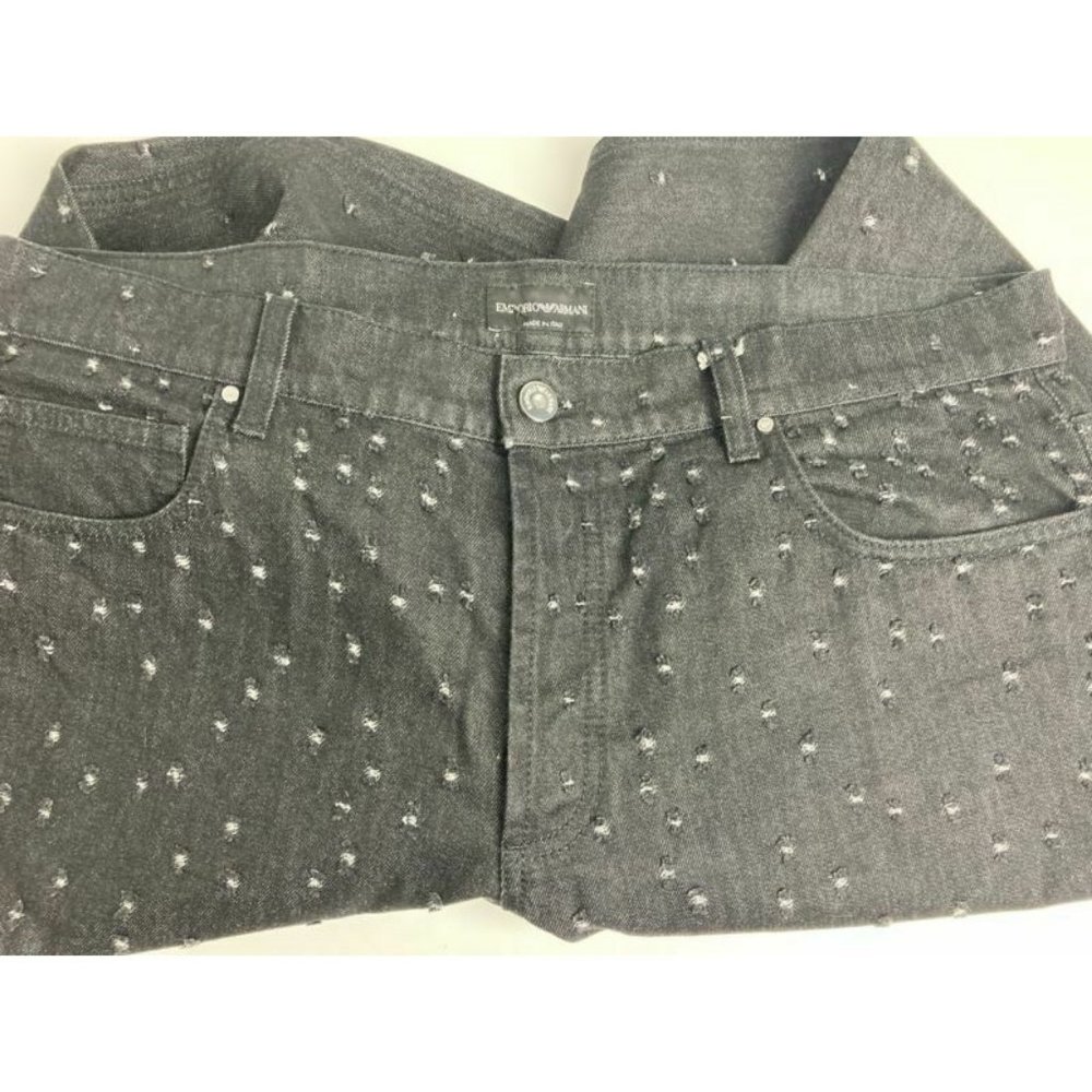 $250.00 Emporio Armani Dark Gray Jeans 38 w - Picture 5 of 7